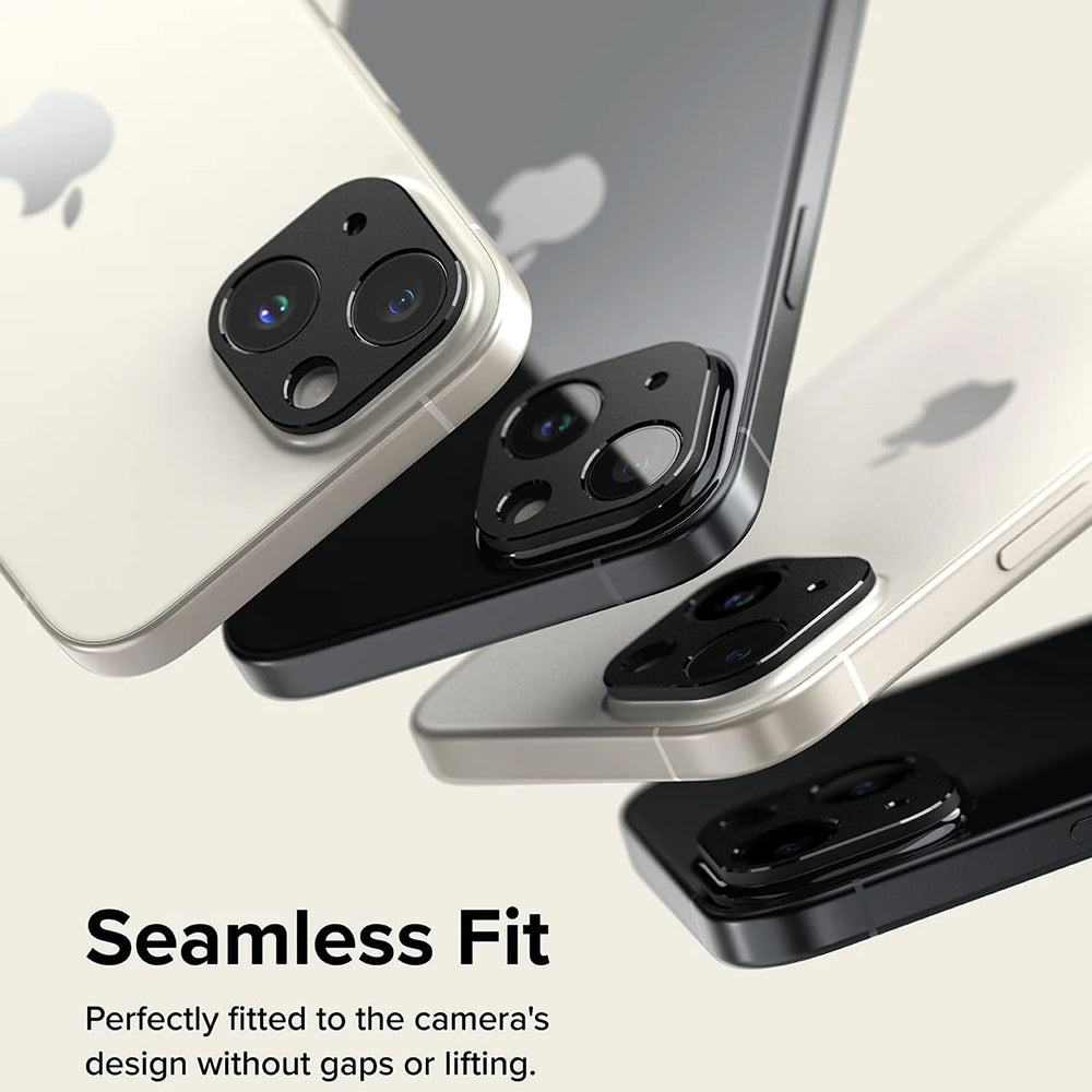 Rám ochrany zadnej kamery Ringke Styling pre Apple iPhone 15 Plus / 15, Hliník, Čierna