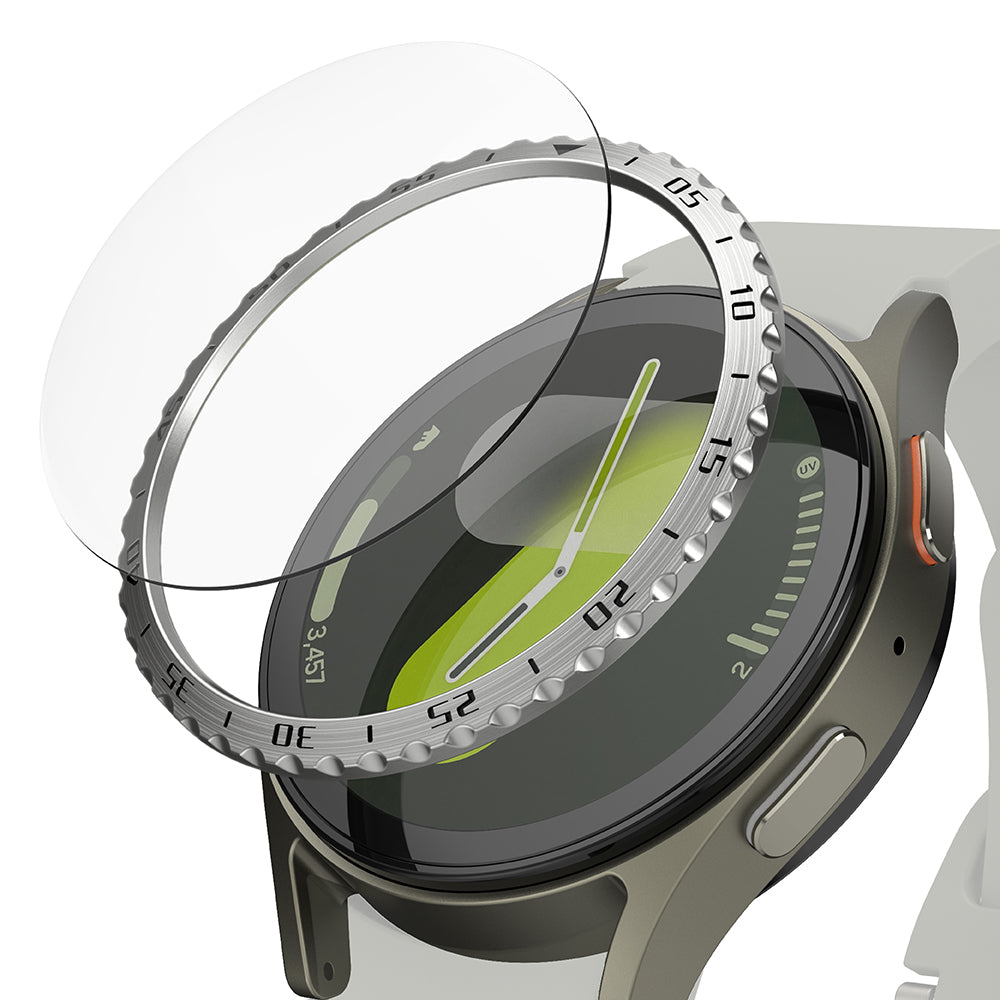 Rám Ochrana Ringke Styling pre Samsung Galaxy Watch7 44mm, Model 5, Strieborná