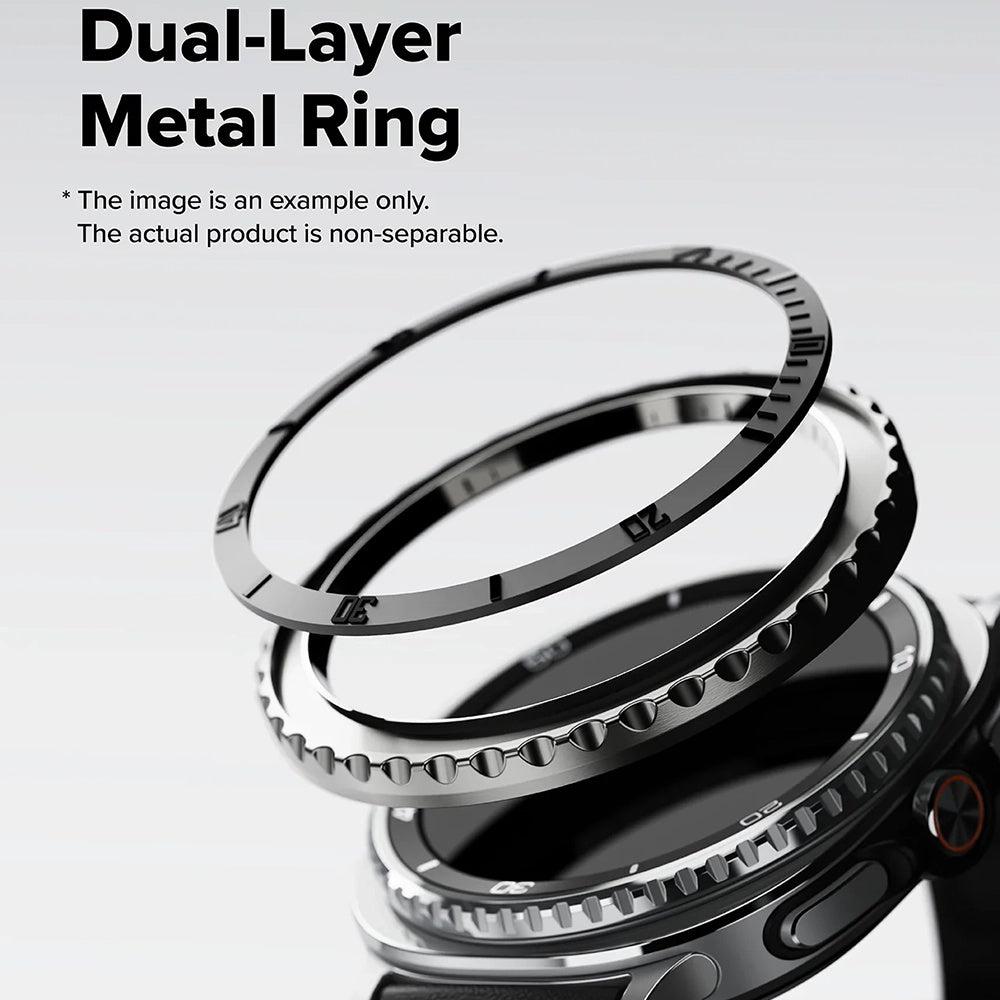 Rám Ochrana Ringke Premium Styling pre Samsung Galaxy Watch8 Classic, Čierna