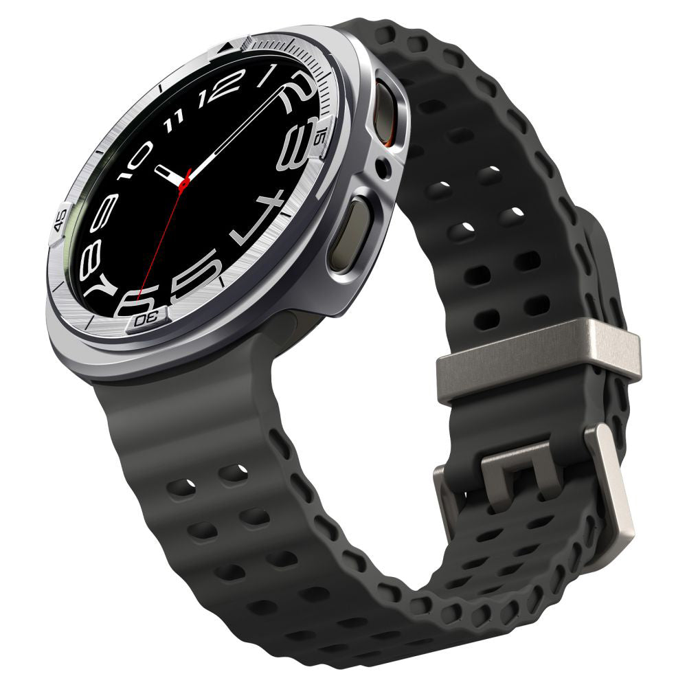 Rám Ochrana Spigen Tune Pro Pilot pre Samsung Galaxy Watch8 44mm, Strieborná