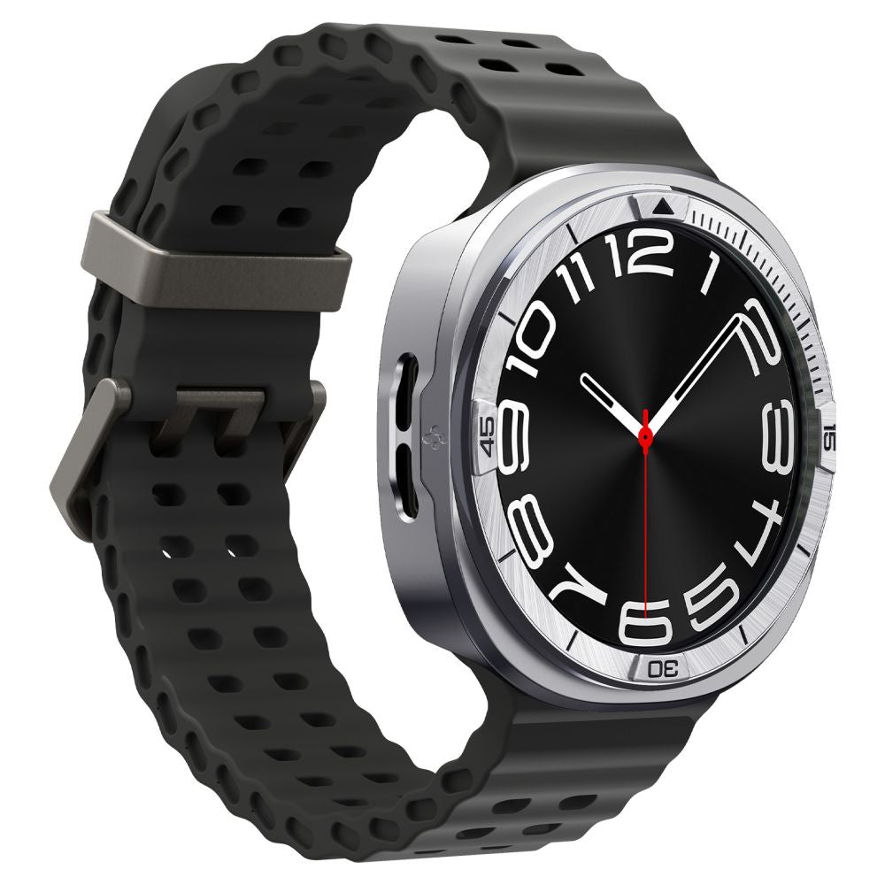 Rám Ochrana Spigen Tune Pro Pilot pre Samsung Galaxy Watch8 44mm, Strieborná