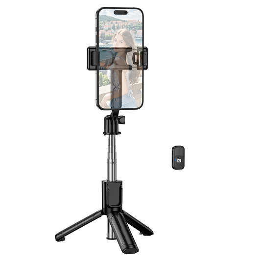 Selfie Stick Bluetooth Borofone BY14 Graceful, 4,5 palca - 7 palca, Čierny