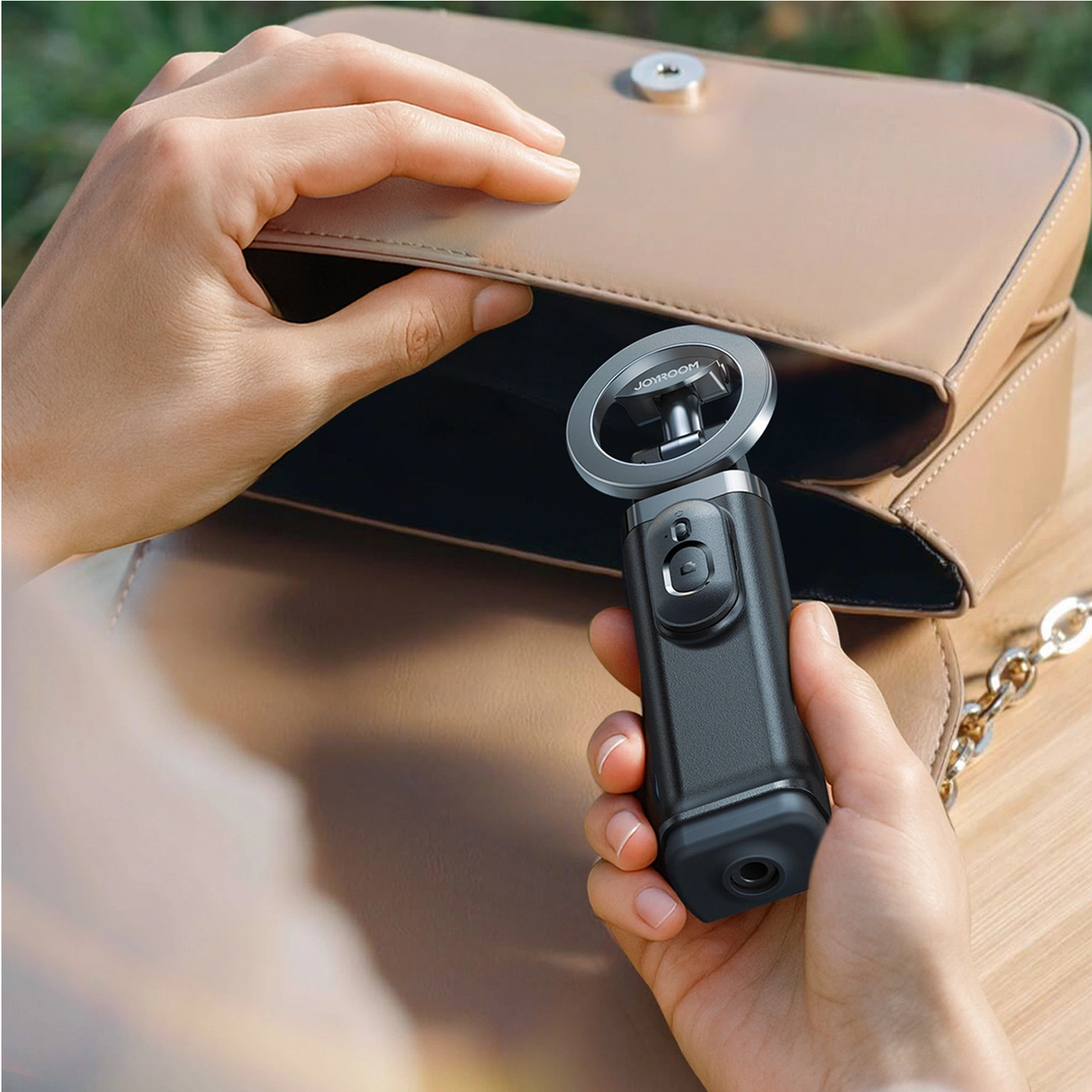 Bluetooth selfie tyč Joyroom JR-ZS509, univerzálna, čierna