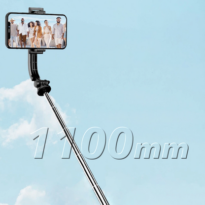 Selfie tyč Bluetooth Dudao F18S 4v1, univerzálna, čierna