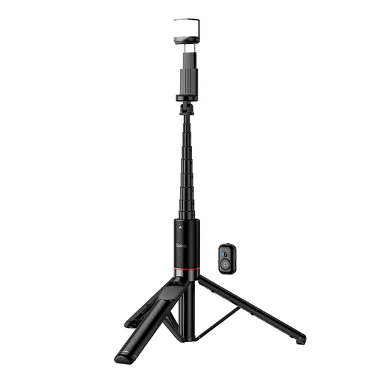 Selfie tyč Bluetooth HOCO K34, 4,5 palca - 7 palcov, Čierna