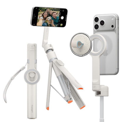 Selfie tyč Bluetooth Spigen S582W, univerzálna, béžová AMP11373