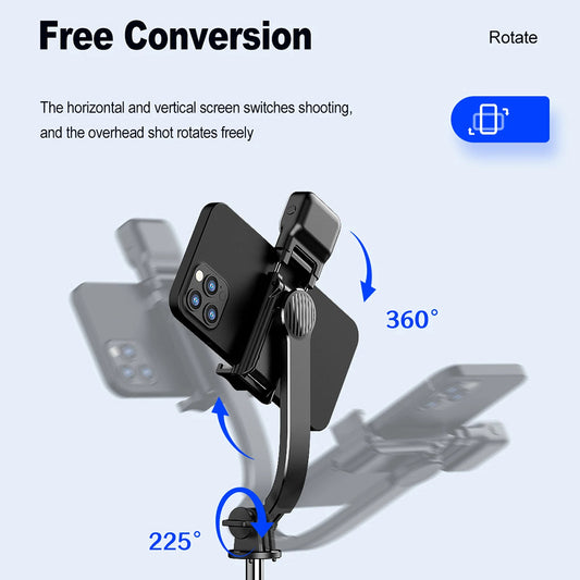 Selfie Stick Bluetooth Techsuit C01s, Univerzálny, Čierny