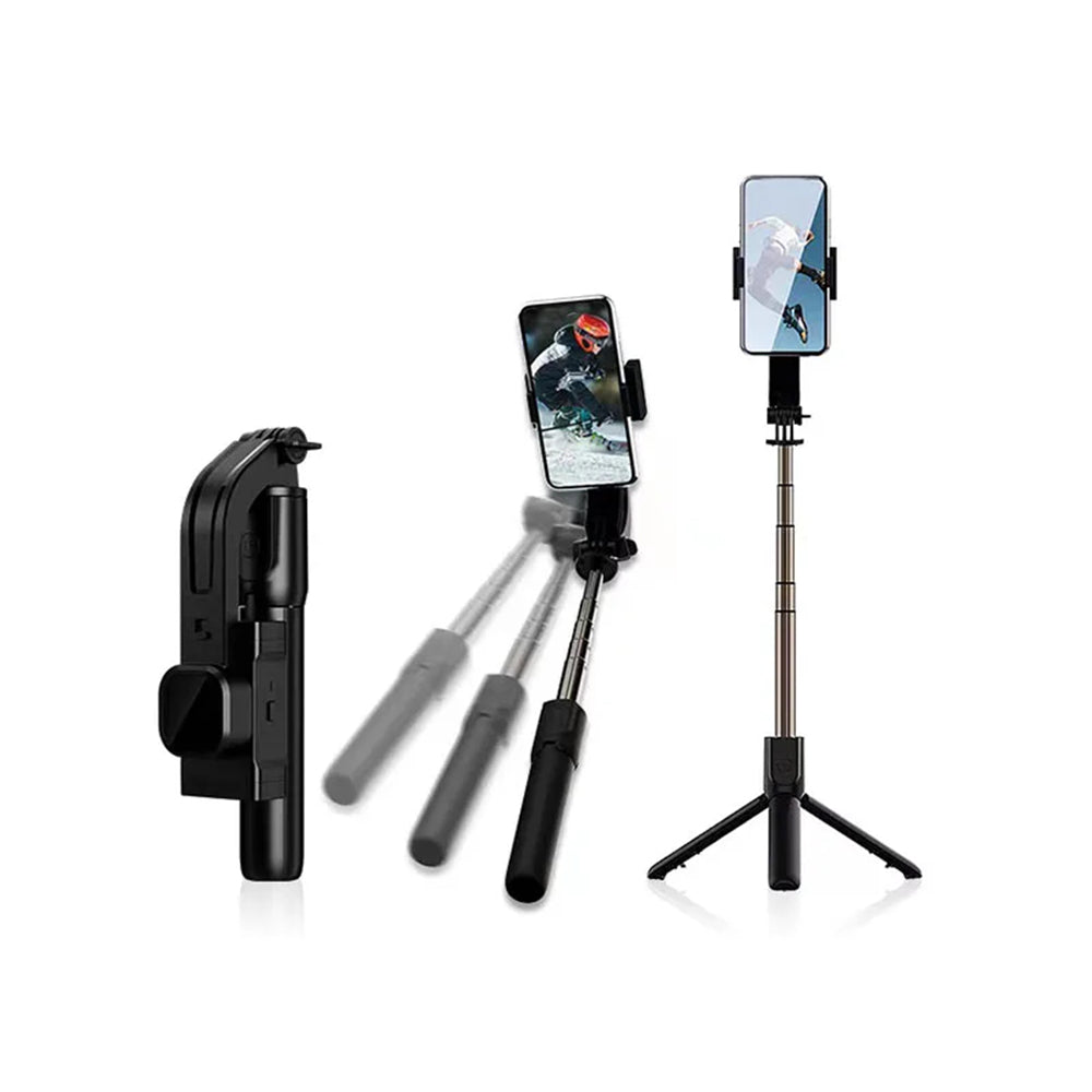 Selfie Stick Bluetooth Techsuit C06, Univerzálny, Čierny