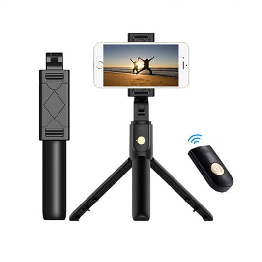 Selfie Stick Bluetooth Techsuit K07, Univerzálny, Čierny