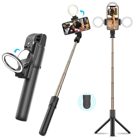 Selfie Stick Bluetooth Techsuit K13, Univerzálny, Čierny