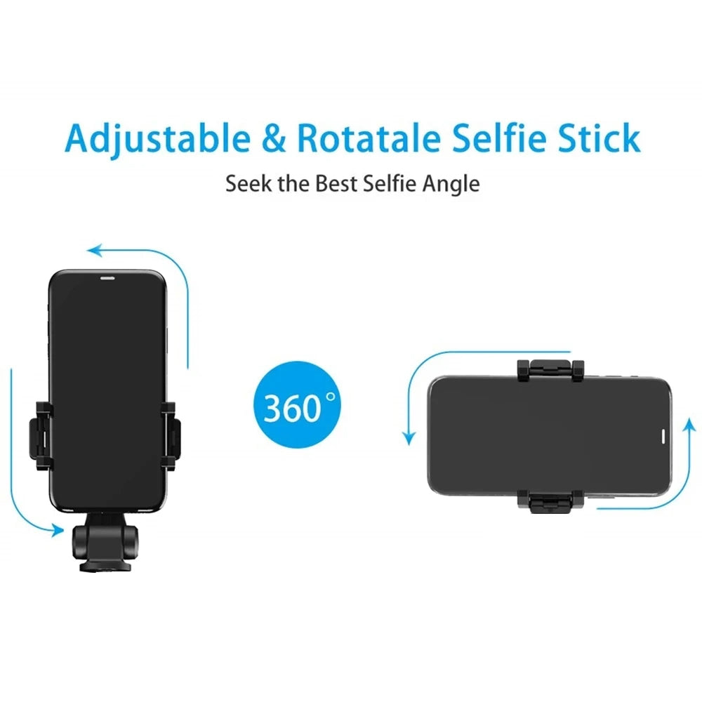 Selfie Stick Bluetooth Techsuit L01, Univerzálny, Čierny