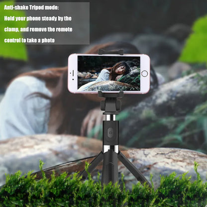 Selfie Stick Bluetooth Techsuit L01, Univerzálny, Čierny