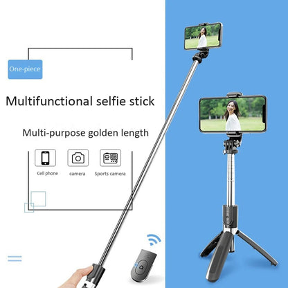 Selfie Stick Bluetooth Techsuit L02, Univerzálny, Čierny