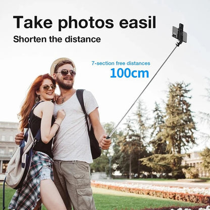 Selfie Stick Bluetooth Techsuit L02s, Univerzálny, Čierny