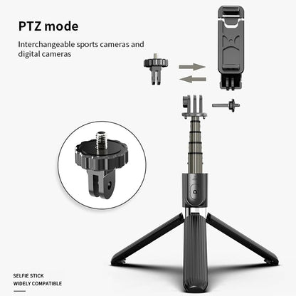 Selfie Stick Bluetooth Techsuit L03, Univerzálny, Čierny