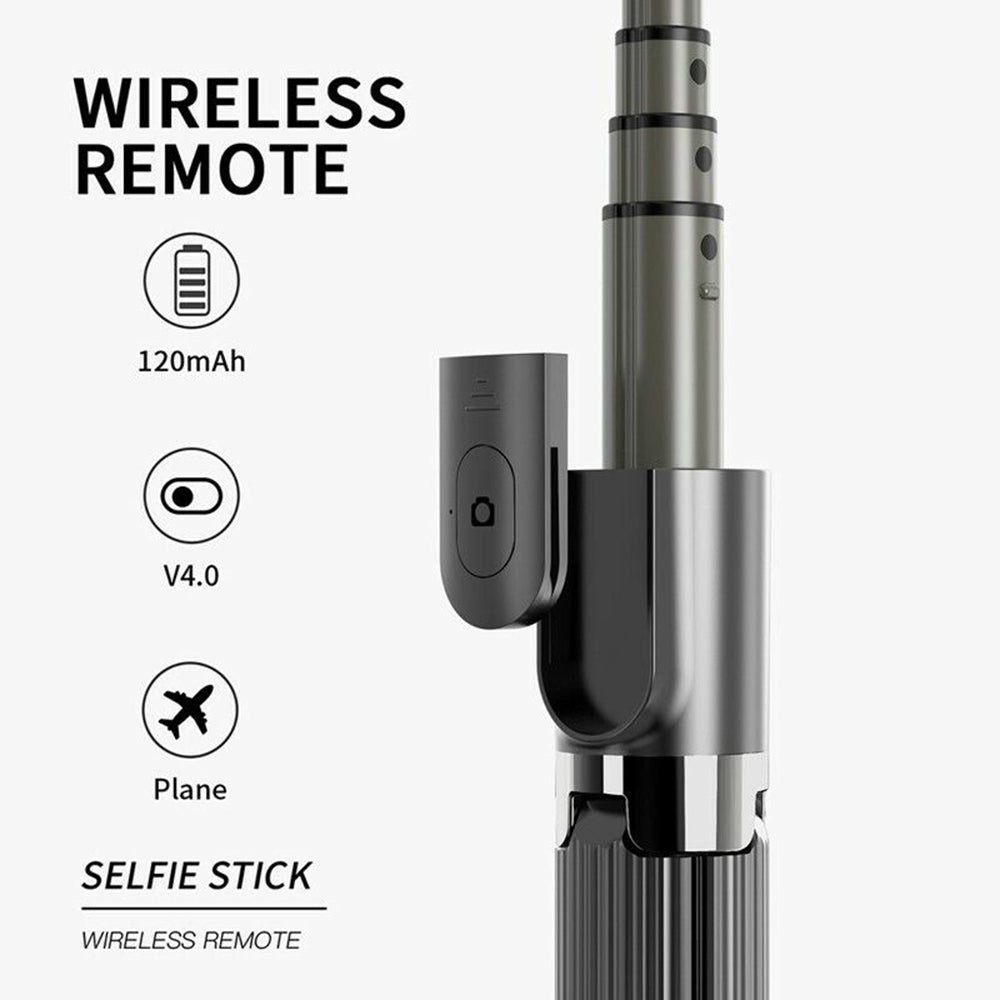 Selfie Stick Bluetooth Techsuit L08, Univerzálny, Čierny