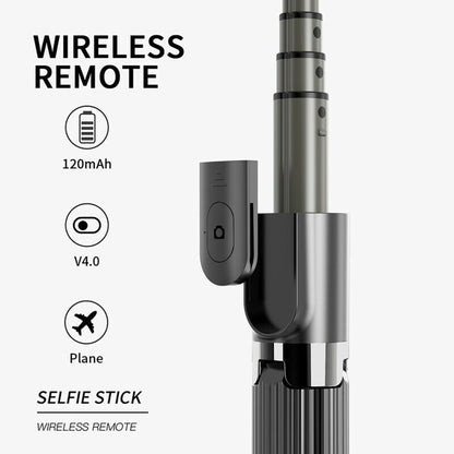 Selfie Stick Bluetooth Techsuit L08, Univerzálny, Čierny