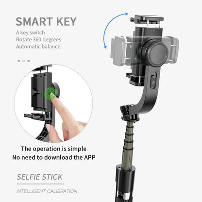 Selfie Stick Bluetooth Techsuit L08, Univerzálny, Čierny
