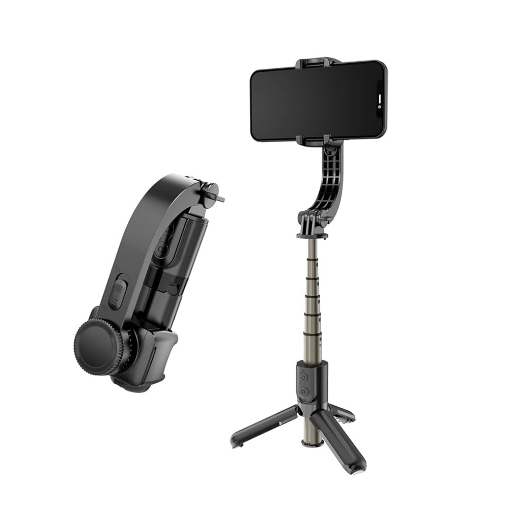 Selfie Stick Bluetooth Techsuit L08Mini, Univerzálny, Čierny