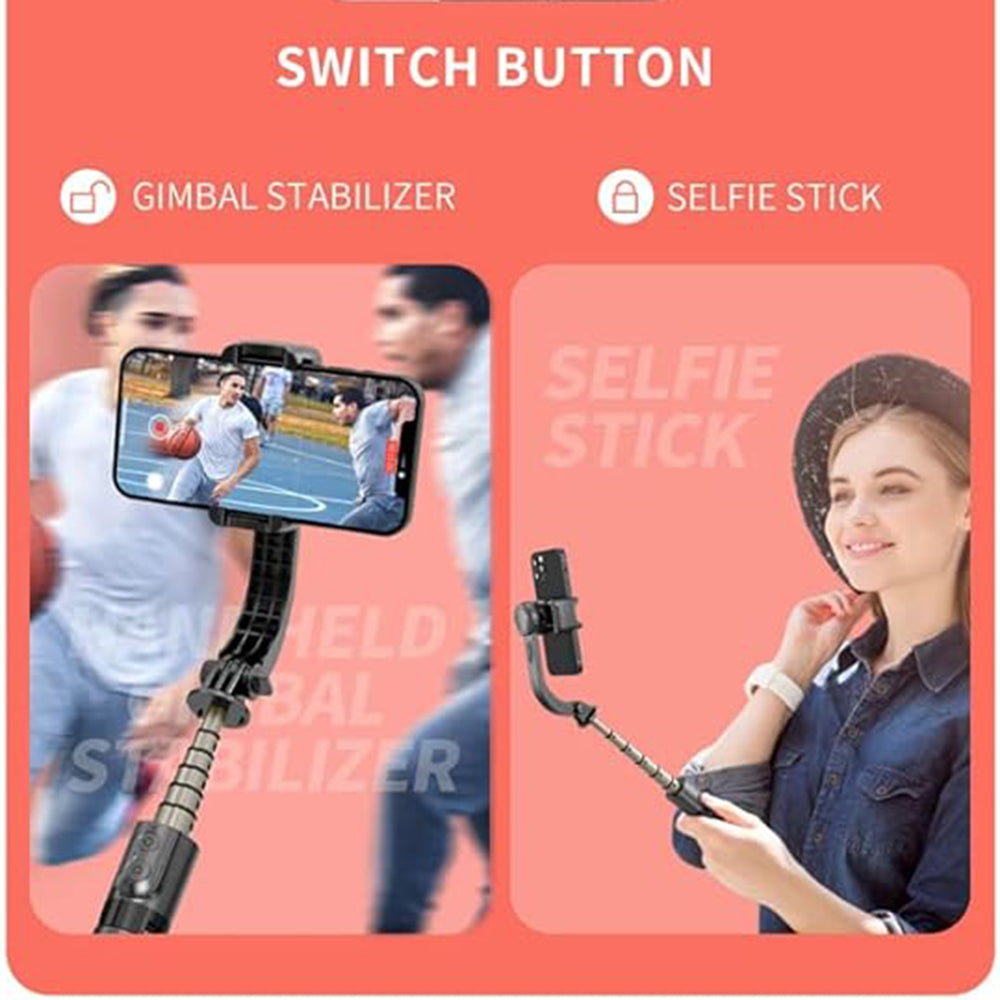 Selfie Stick Bluetooth Techsuit L08Mini, Univerzálny, Čierny