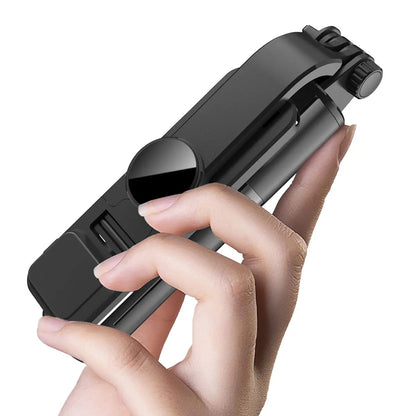 Selfie Stick Bluetooth Techsuit L10s, Univerzálny, Čierny