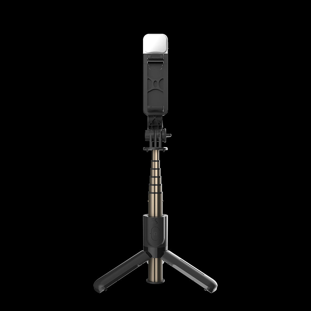 Selfie Stick Bluetooth Techsuit L10s, Univerzálny, Čierny