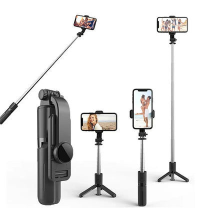 Selfie Stick Bluetooth Techsuit L11, Univerzálny, Čierny