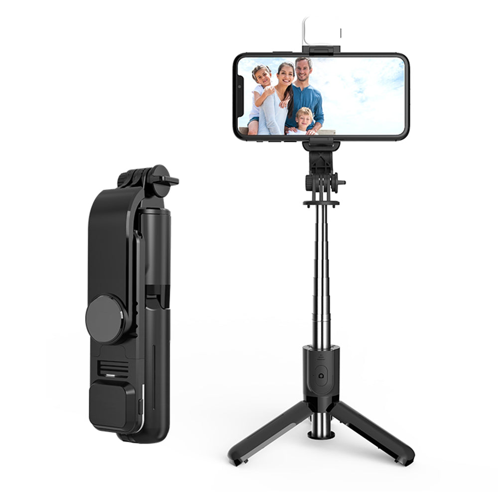 Selfie Stick Bluetooth Techsuit L11s, Univerzálny, Čierny