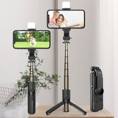 Selfie Stick Bluetooth Techsuit L11s, Univerzálny, Čierny