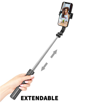Selfie Stick Bluetooth Techsuit L13, Univerzálny, Čierny