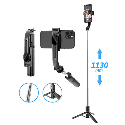 Selfie Stick Bluetooth Techsuit L13, Univerzálny, Čierny