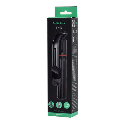 Selfie Stick Bluetooth Techsuit L13, Univerzálny, Čierny