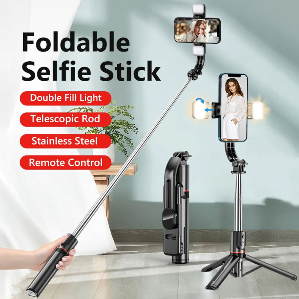 Selfie Stick Bluetooth Techsuit L13d, Univerzálny, Čierny