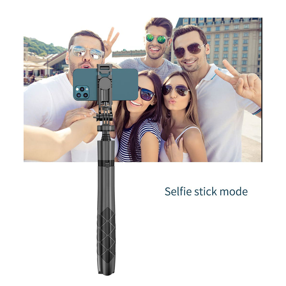 Selfie Stick Bluetooth Techsuit L16, Univerzálny, Čierny