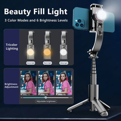 Selfie Stick Bluetooth Techsuit L18sMini, Univerzálny, Čierny