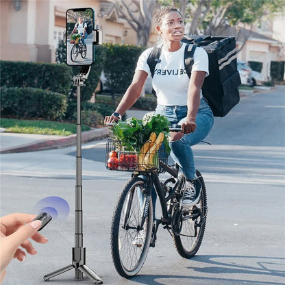 Selfie Stick Bluetooth Techsuit L18sMini, Univerzálny, Čierny