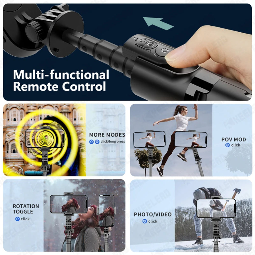 Selfie Stick Bluetooth Techsuit L18sMini, Univerzálny, Čierny