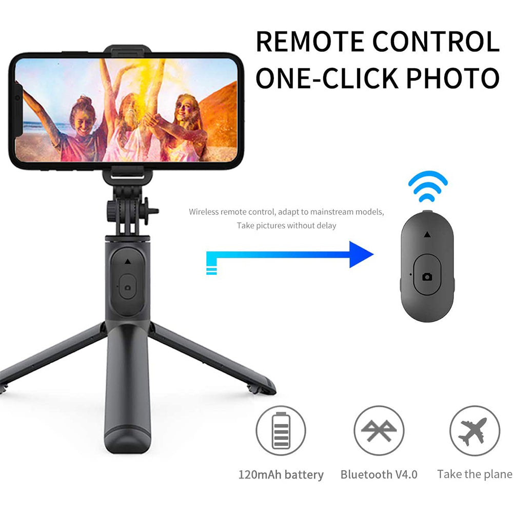 Selfie Stick Bluetooth Techsuit Q01, Univerzálny, Biely
