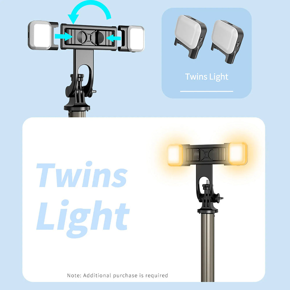 Selfie Stick Bluetooth Techsuit Q06, Universal, Black