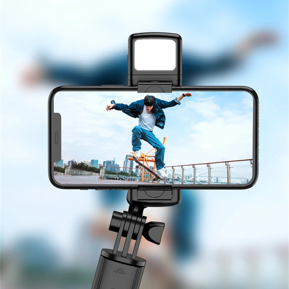 Selfie Stick Bluetooth Techsuit S03-S, Univerzálny, Čierny