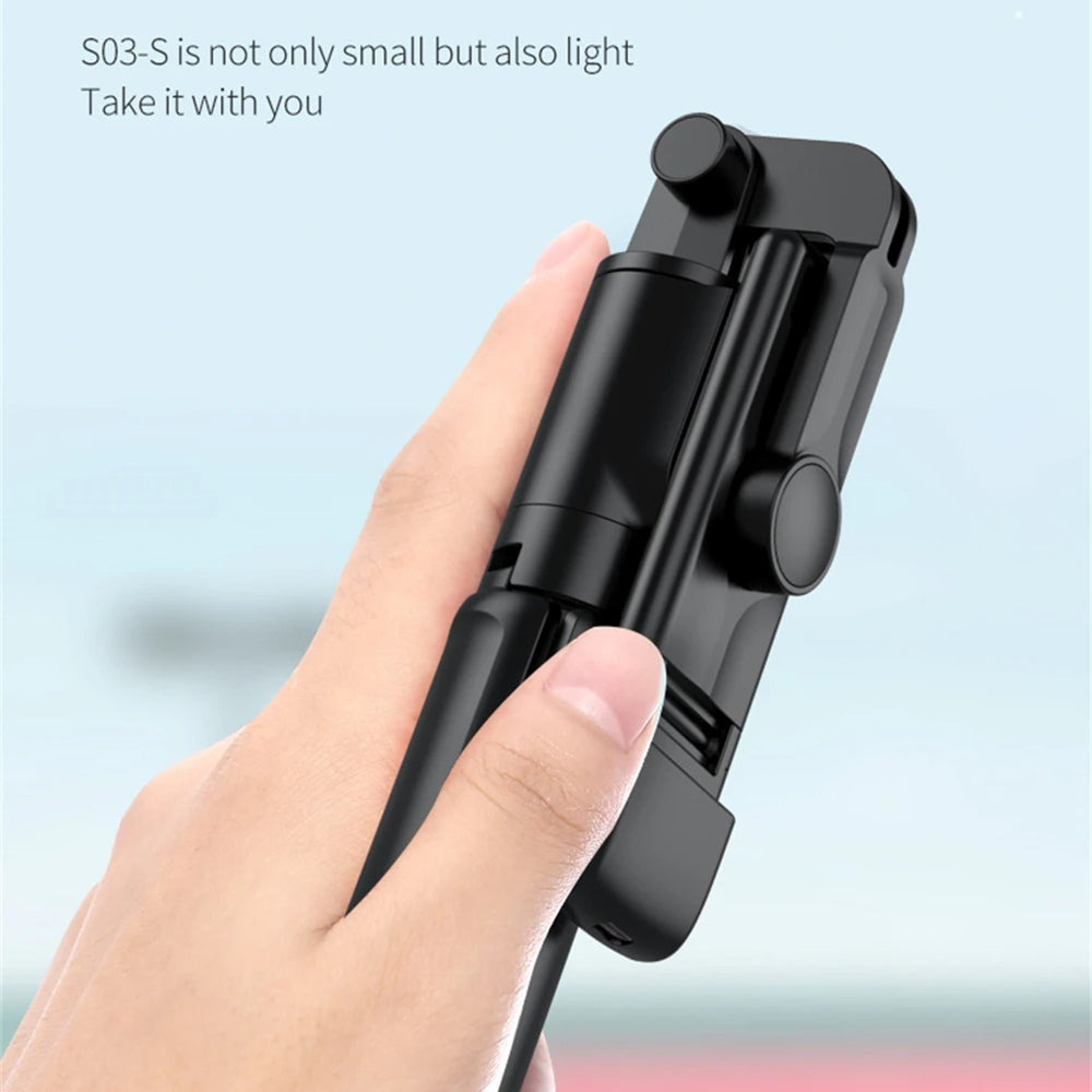 Selfie Stick Bluetooth Techsuit S03-S, Univerzálny, Čierny