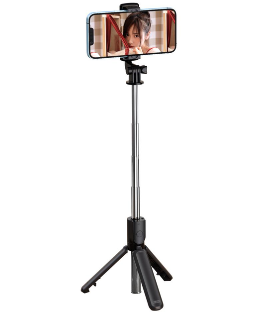 Selfie Stick Bluetooth XO Design SS09, Univerzálny, Čierny