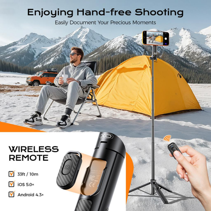 Selfie tyč Bluetooth XO Design SS30, univerzálna, čierna