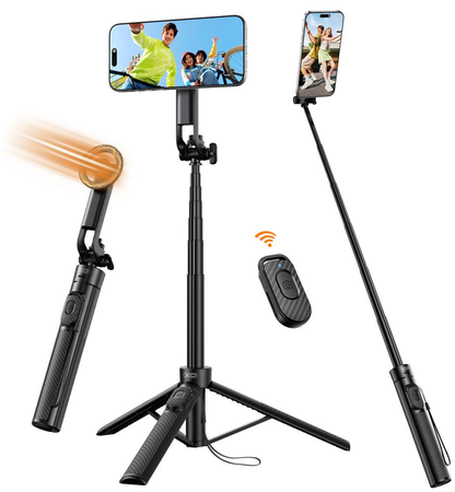 Selfie tyč Bluetooth XO Design SS30, univerzálna, čierna