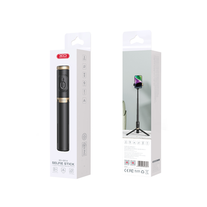 Selfie Stick Bluetooth XO Design SS14, Univerzálny, Čierny