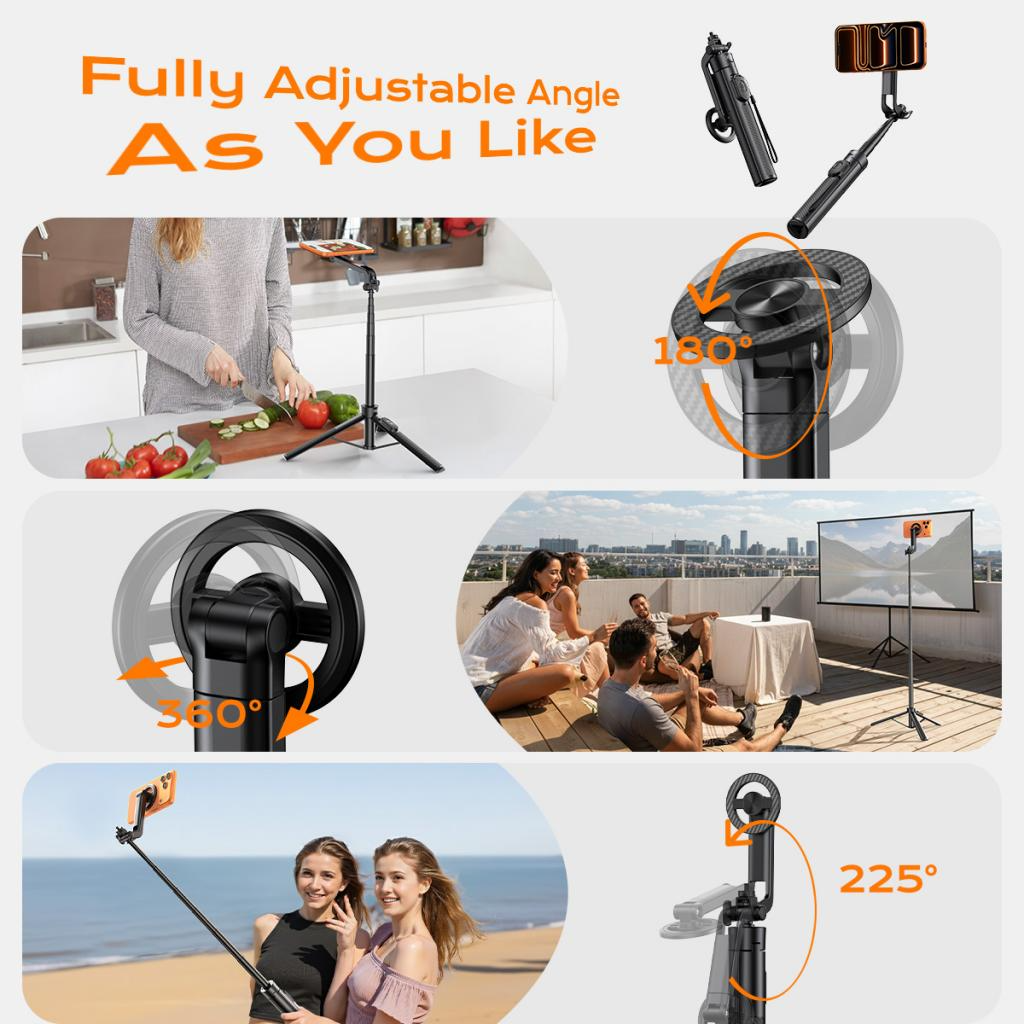 Selfie tyč Bluetooth XO Design SS30, univerzálna, čierna