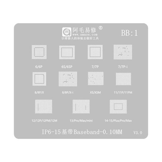 Sita BGA Amaoe pre Apple iPhone 6 - 15 Series, CPU / Baseband / IC