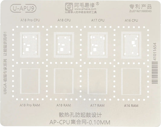 Sita BGA Amaoe U-APU9 pre Apple iPhone 15 Pro Max