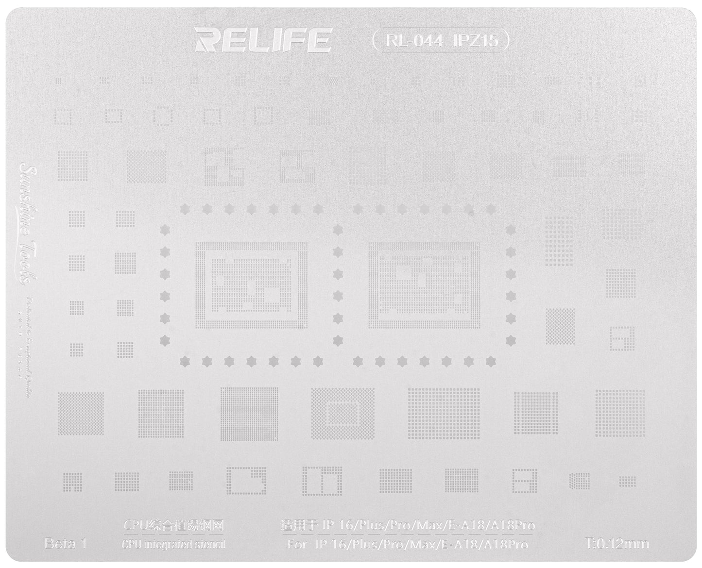 Sito BGA Relife RL-044 IPZ15 pre Apple iPhone 16, CPU