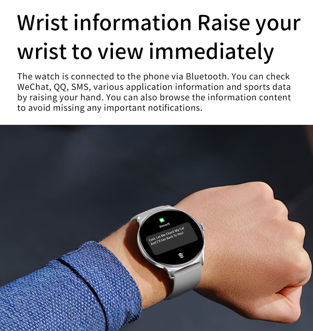 Smartwatch Blavec M01 Vesta Call, Čierny